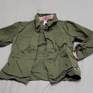 The Children's Place Olive Green Jean Jacket